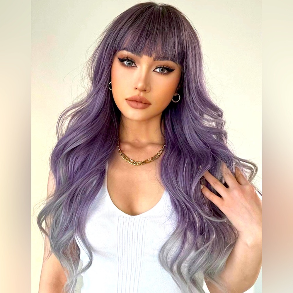 Purple ombré wig
